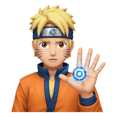 Naruto holding rasengan sticker