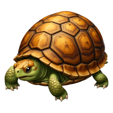 A tortoise flipped over sticker