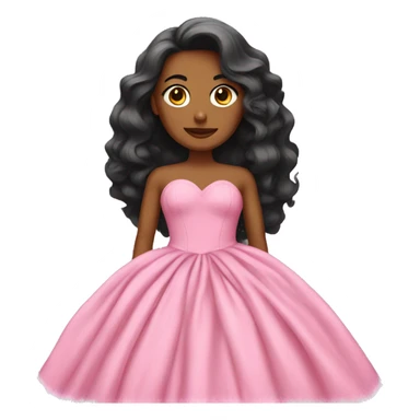 pink gown sticker