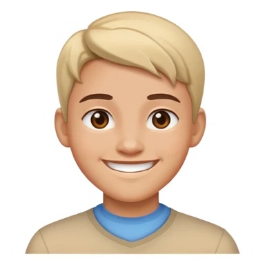 personalized cartoon avatar smiling sticker