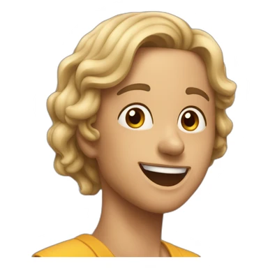 Quelqu’un qui tire la langue en faisant le signe yo sticker