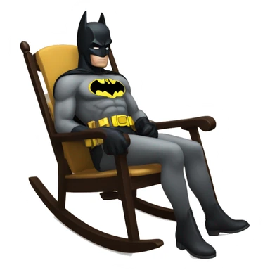 BATMAN ON Rocking chair sticker