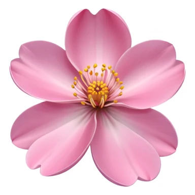 A bright spring blossom with soft pink petals opening gently sticker