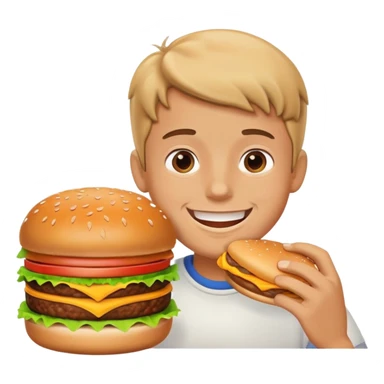 big  burger boy  sticker