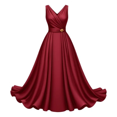 A maroon dress sticker