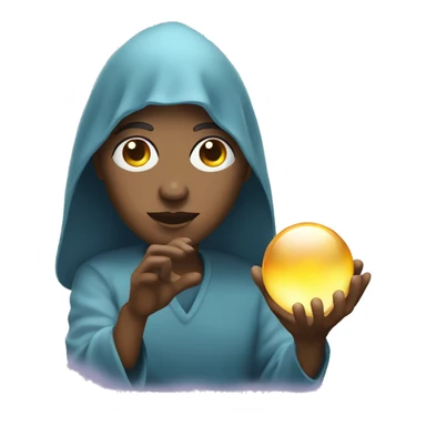 Psychic with crystal ball sticker