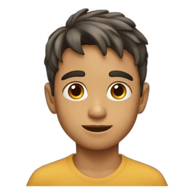 Niño con aretes niño moreno sticker