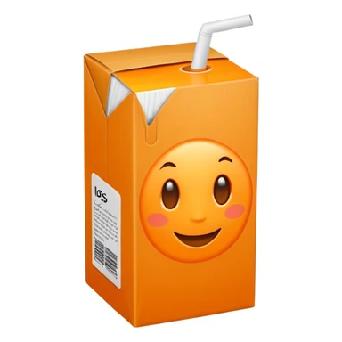 orange juice box sticker