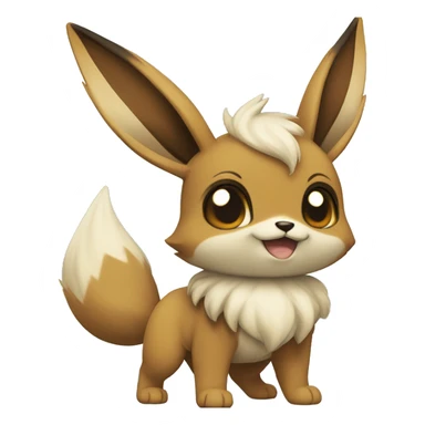 Eevee travels the world  sticker