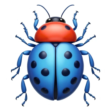 blue ladybug sticker