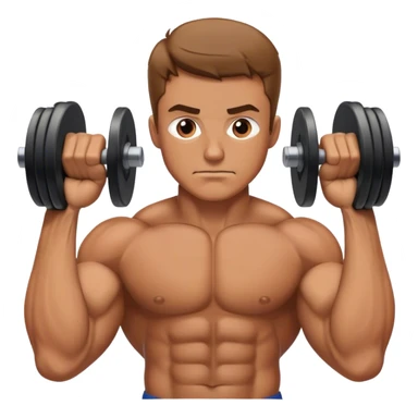 guy how to do bicep curls sticker