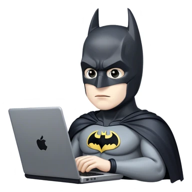 batman on laptop sticker