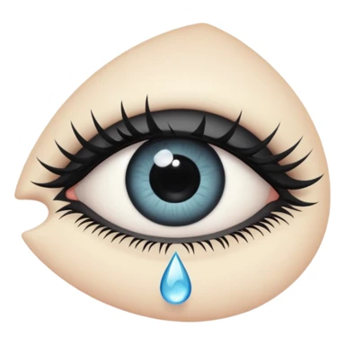 emo eye with a teardrop sticker