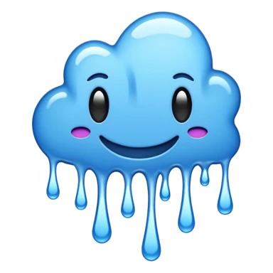 the word wavy in a blue graffiti font sticker