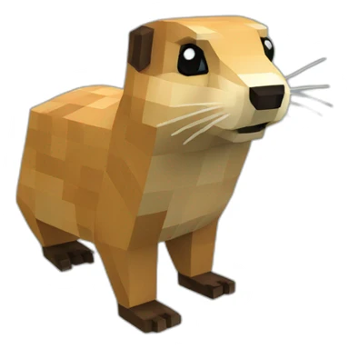 prairiedog-in-minecraft sticker