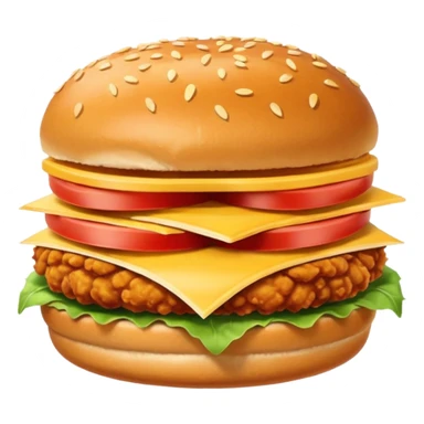 chicken sandwich on a seedless bun sticker