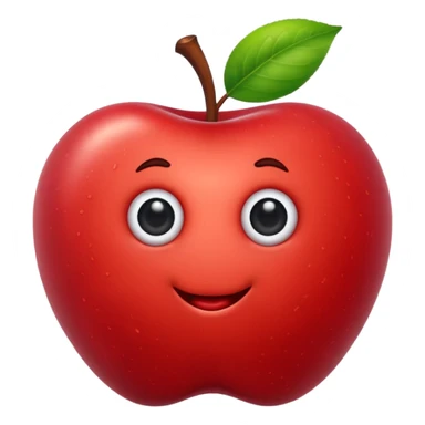 worm in apple sticker