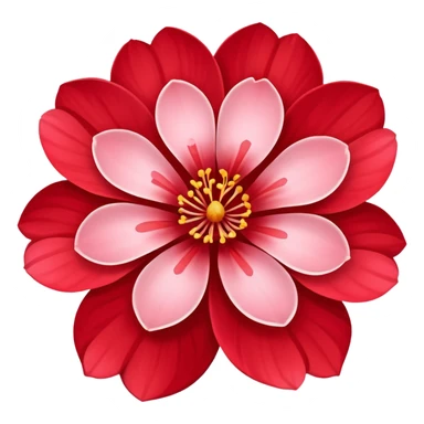 red sakura' sticker