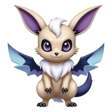 Cool Cute Kawaii Noibat-Eevee-Absol-Pokemon Full Body  sticker