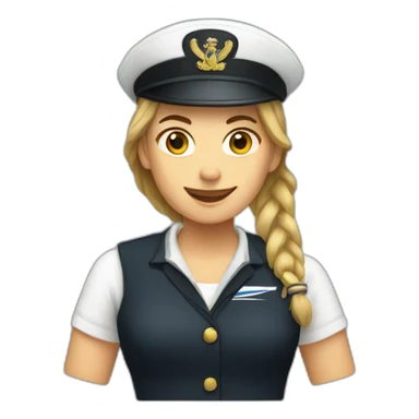 female new zealand sailor sticker