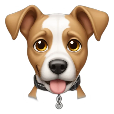 cachorro com coleira sticker