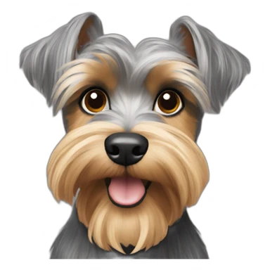 schnauzer yorkie sticker
