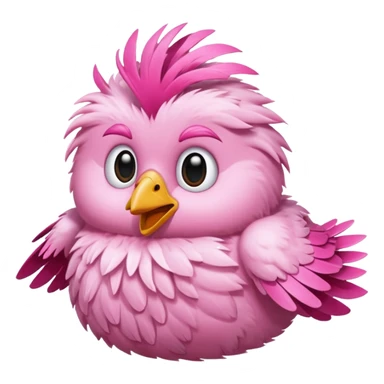 pink birds sticker