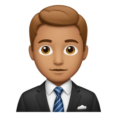 Business professional with  sticker