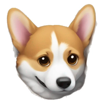 Corgi in a blanket sticker