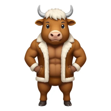 High resolution of  full body An ox sticker