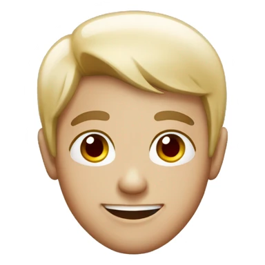 An always smiling person with red and black hair and red eyes sticker