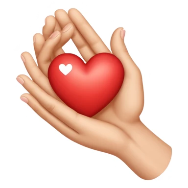 I want hand heart inside it d to be there sticker