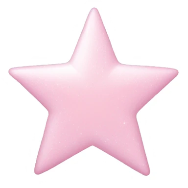 pale pink star sparkle sticker