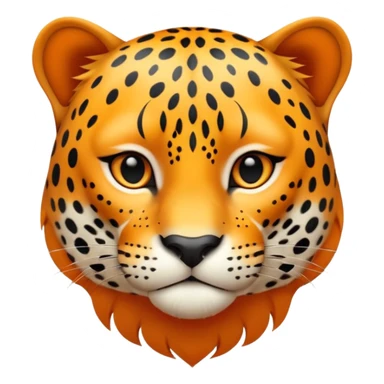 A high-resolution photo-realistic digital illustration of a young jaguar, chest upward A high-resolution, photo-realistic digital illustration of a majestic young jaguar sticker