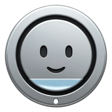 Metal Bath plug, plain, no smiley faces sticker