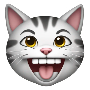 laughing and crying cat sticker