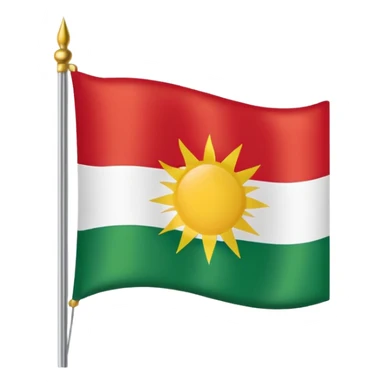 Kurdistan Flagge sticker