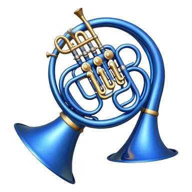i want an emoji of a blue french horn music from the tv show how i met your mother sticker