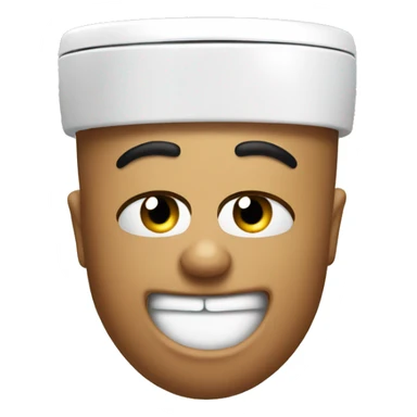 Skibidi toilet doing the rizz face sticker