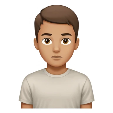 two block boy with sharp jawline sticker