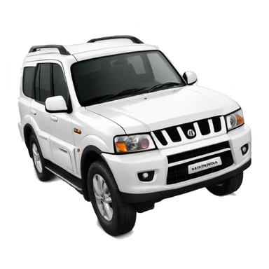 Mahindra white scorpio n sticker