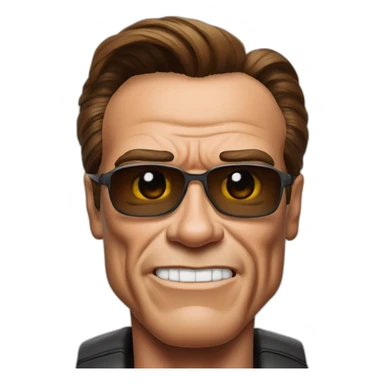 Arnold Schwarzenegger disfrazado operado de la próstata sticker