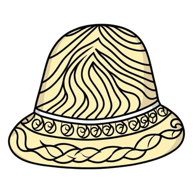 Colorful Uzbek doppa hat with floral patterns sticker