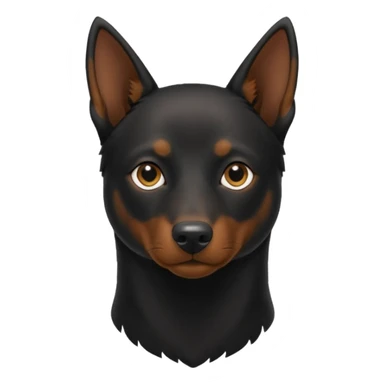 black australian kelpie sticker