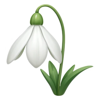 snowdrop emoji sticker