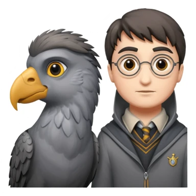 buckbeak and harry potter sticker