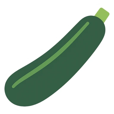 long black zucchini, minimal, modern, flat style sticker
