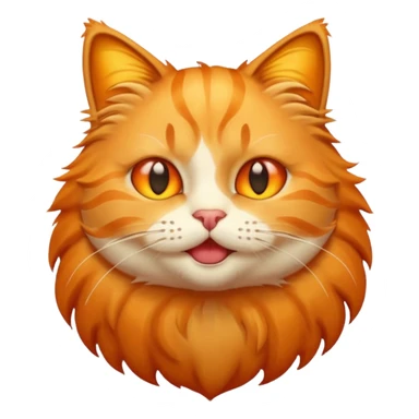 Emoji cat heat sticker