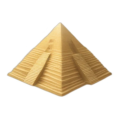 pyramide avec du sable autour sticker