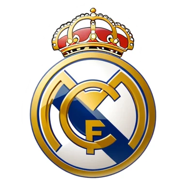 Real Madrid football club logo sticker